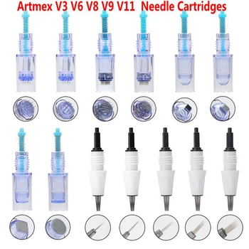 Artmex V8 V6 V11 V9 Kazety Ihly 12/24/36/42/Nano Tetovanie Ihly Microneedle MTS pre Permanentný make-up Tipy