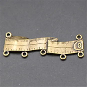 6pcs antickej bronzovej farbe meracie pravítka kúzlo zliatiny konektor HOBBY ručné kovové šperky príslušenstvo A743