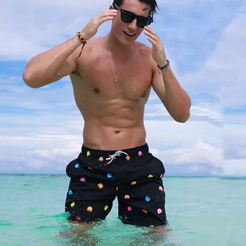 Cartoon plavky mužov šortky Priedušná muž plávanie krátke Rýchle suché plavky, letné beachshorts hot predaj plávať nohavičky mužov
