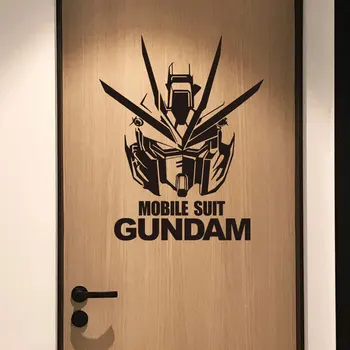 Gundam Anime Nálepky na Stenu,Nábytok Cartoon Dekor Obtlačok na Notebooku/ PC Skrinky/Auto/Dvere/Chladnička/PS 5,Nepremokavé