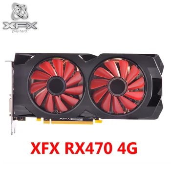 XFX grafická Karta RX 470 4GB 7000MHz GDDR5 Grafickej Karty AMD RX 400 séria VGA RX 470 DisplayPort 570 580 RX470-4 GB HDMI Používané