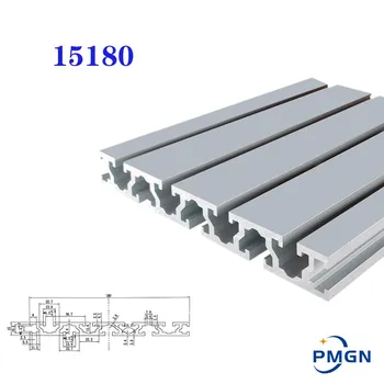 1PCS 15180 Hliníkové extrudované profily 6063-T5 100mm do 1000mm Dĺžka CNC Časti Eloxovaný Lineárne Železničnej pre CNC 3D Tlačiarne Workbench