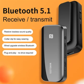 Bluetooth 5.1 Prijímač Vysielač NFC 3,5 mm 2,5 mm Aux Vstup Výstup TF Fotografovanie Funkcia Handsfree Telefonovanie do Auta