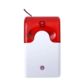Káblové Strobo Siréna Odolné 12V Zvukový Alarm Blikajúce Svetlo Strobo Siréna Pre 99 Zón PSTN/GSM Bezdrôtovú Domácu Bezpečnostný Alarm