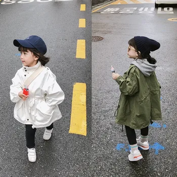 Dievčatá kabát tether kórejský windbreaker Joker kabát 20 jar a na jeseň nový detí nosenie
