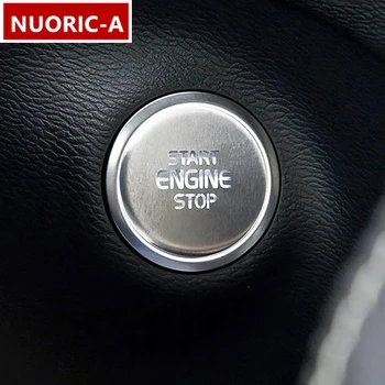 Auto Styling Jeden Tlačidlo Štart Motora Zapaľovanie Tlačidlo Krytu Nálepka Pre Volvo XC40 2019-2021 Hliníkovej Zliatiny Interiérové Doplnky