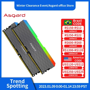 Asgard memoria ram RGB ddr4 RAM 8GBx2 16GBx2 3200MHz W2 Série ddr4 ram 1.35 V dual-channel DIMM ploche pamäť ram