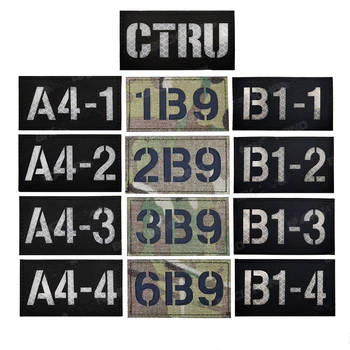 Volací Znak Patch Infračervené Muiticam A4-1,A4-2,A4-3,A4-4 Taktické Vojenské Odznaky Reflexné CP 1B9/2B9/3B9/6B9 IČ PATCH remienok na ruku