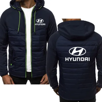 Hyundai logo tlače pánske bundy s kapucňou Kabát 2022 hot predaj Jar jeseň bavlna pánske Zip, Mikina kabát pánske Bundy