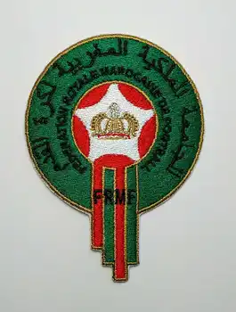 2 ks futbal Futbal fussball Národný Tím Maroko logo žehlička na Patch Aufnaeher Nášivka Odznak Vyšívané Buegelbild