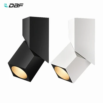 [DBF]Nastaviteľný Uhol Námestie Povrchovú montáž Downlight 10W 12W 15W LED Stropné Bodové Svetlo 3000K/4 000 K/6000K Vysoké CRI