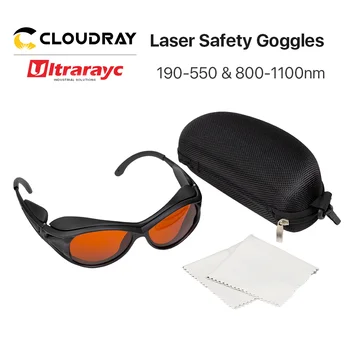 Ultrarayc UV & Zelený Laser Bezpečnostné Okuliare Malá Veľkosť, Typ A 190-550nm & 800-1100nm Štít, Ochranné Okuliare, Ochranné Okuliare