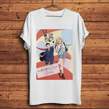 Moje Šaty Miláčik Kawaii Marin Kitagawa Zábavné Anime T shirt Mužov Bežné Tričko Homme Unisex Streetwear Otaku Coser Waifu Čaj