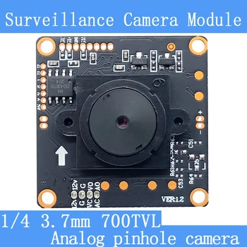 Farba HD CMOS 1/4 700TVL Mini CCTV dierková Kamera Modul 3.7 mm 2,5 mm Objektív+PAL alebo NTSC Voliteľné kamery