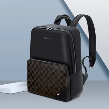 WILLIAMPOLO je Nové luxusné pánske batoh módy tlače voľný čas 13-palcový high-capacity počítač aktovka cestovné pl 227246