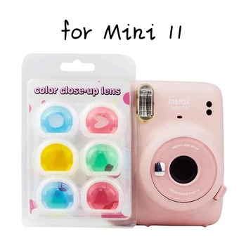 6Pcs 6 Farbách, Farebný filter, Objektív Filter, Objektív Fujifilm Instax Insta Mini 11 Fotoaparát