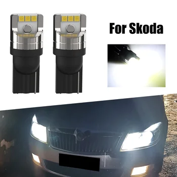 2 ks W5W T10 2825 Canbus LED Parkovacie Svetlo Na Škoda Fabia 1 2 3 Karoq Kodiaq Octavia MK1 MK2 MK3 Rýchle Roomster Vynikajúci Yeti