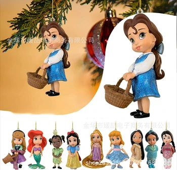 2023 Disney Vianočný Stromček Prívesok Kreslených Princezná Akryl Ploché Visí Ozdoby Nový Rok Slávnostné Party Dekorácie Vianočné Darčeky