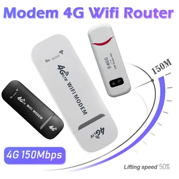 4G WiFi Router Wireless 150Mbps USB Dongle Modem Stick Vrecko prístupového bodu WiFi Dongle 4G SIM Karty Modemu Stick Domov Mobilné Širokopásmové pripojenie