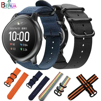 Nylon Športové hodinky Remienok kapela 22 MM Pre Xiao haylou solárne ls05 smart WristStrap Náramok Pre Huawei Sledovať GT 2 46 mm