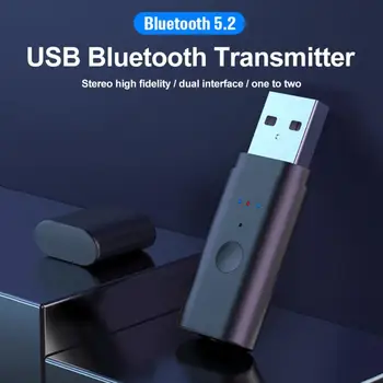 USB Bluetooth-kompatibilné 5.2 Vysielač, Prijímač, Podpora Audio Prenos One-to-dva Pre TV Počítač PS5 Hostiteľský Adaptér