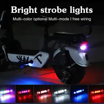 Požičovňa Blikajúce zadné Svetlo 3 Farby na Motocykel, Bicykel, Auto riadiaci Signál Lietadla Svetlo Diaľkové Model Drone Svetlo T9D2