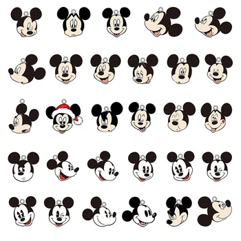 Disney Roztomilý Mickey Mouse Hlavou Vzor Epoxidové Živice Kúzlo Anime Prívesky, Akryl Šperky pre KUTILOV, Takže Príslušenstvo Šperky MIK254