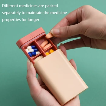 Prenosné Medicíny Box Cestovné Pilulku Boxy Tabletky Držiteľ Medicíny Úložný Box Organizátor Kontajner Drog Tablet Dávkovač Pilulku Prípade