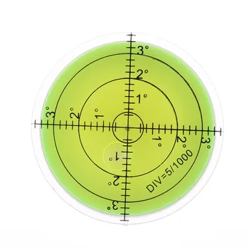 60x12mm Nástroj Kruhové Bublina Akryl Indikátor Úrovne Shell Nástroj Otváravé Presnosť Kolo vodováhy meracie Nástroje