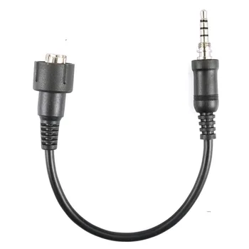 Mini Din Konektor Konektor Kábel pre YAESU Vertex VX-7R VX-6R VX-177 VX-170 Twoo Spôsobom Rádio Headset