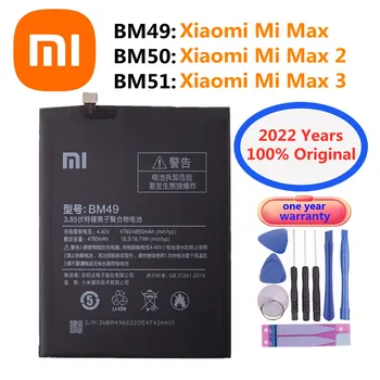 100% Pôvodný Xiao mi BM49 BM50 BM51 Batérie Pre Xiao Max 2 3 1 Max2 Max3 Vysokej Kvality Telefón Náhradné Batérie S Nástrojmi
