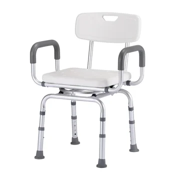 Otočná vysokej nosné vaňa stoličky pre seniorov pohodlné non-slip sprcha stolice pribrala hliníkovej zliatiny materiálu