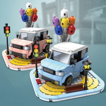 300+ks Mesto Krásne Auto Vozidla stavebným Hračky, Dekorácie Interiéru Zostaviť DIY Deti Hračky, Vianočné Darčeky