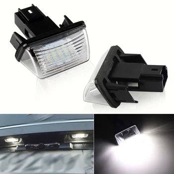 2 ks 12V Počet LED špz Svetlo Lampy pre Peugeot 206 207 306 307 406 407 pre Citroen C3 C4 C5 Auto špz Svetlo