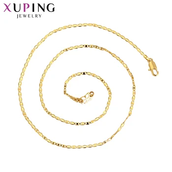 Xuping Módne Šperky Vintage Elegantné Čistého Zlata-farebná Pozlátený Náhrdelník pre Ženy Vianočné Darčeky 45432