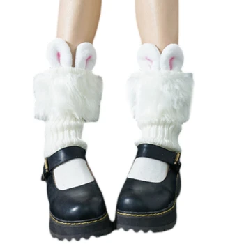 Ženy Zrastov Zimné Leg Warmers Lolita Japonský JK Voľné Štýl Lady Topánky Kolená Vysoké Boot Pančuchy, Legíny Teplé Nohy 37JB