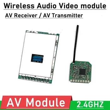 DYKB 600M 2.4 G Bezdrôtové Audio prenos Videa modul Stereo AV Vysielač / AV Prijímač pre DVD, DVB baby monitor snímky