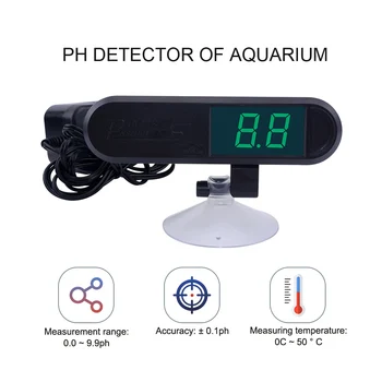 Yieryi PH-025W PH Meter Vysokú Presnosť Digitálnych Akvárium PH Sledovať on-Line Kvality Vody Tester 0.0~9.9 PH Tester ATC BNC Sondy
