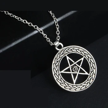 nadprirodzené star náhrdelník prívesok pre ženy, mužov, wicca satan pentagram módne vintage vyhlásenie gotický golier hip hop starobylé