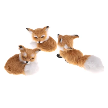 Hot Predaj Hnedé Simulácia Fox Pre Domáce Dekorácie Darček K Narodeninám, Polyetylénu, Kožušín, Drepe Model Hračky