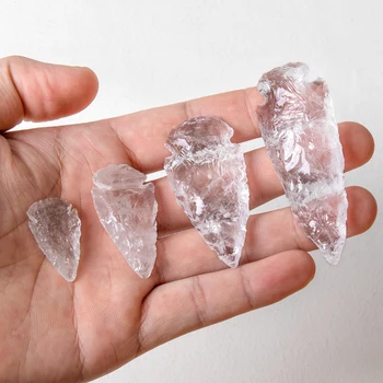 1PC Surového Kameňa Šípku White Crystal veľa Šťastia Quartz Uzdravenie Bodu Čakry Materiál Príslušenstvo