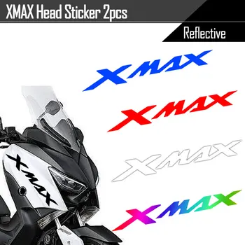 Reflexná Motocyklové Príslušenstvo Skúter telo Bočné Pásy kapotáže Nálepkou loga kotúča, Pre Yamaha XMAX125 Xmax250 xmax300 Xmax400