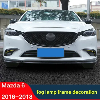 CEYUSOT Pre Mazda 6 Predné Hmlové Svietidlo Rám 2016 2017 2018 ABS Nárazníka Reflektor Hmlové Svetlo Kryt Čalúnenie Pás Mazda6 Auto Diely Prerobit
