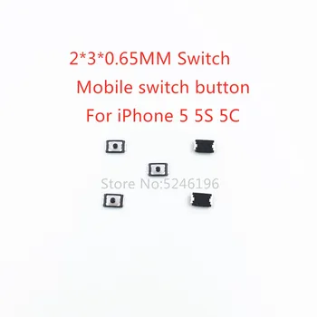 10-100ks 2*3*0.65 MM 2x3x0.65MM Pre iPhone 5 5S 5C VIVO Dotykové Tlačidlo Prepnúť Takt 2 Pin Micro Switch SMD pre Mobilný Telefón