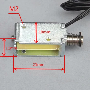 1pc 12V DC Sacie Micro Elektromagnet Jar Push Pull Typ Rod Elektromagnetický Magnet 4 mm