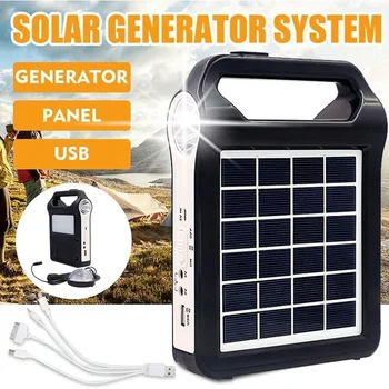 Vonkajšie Slnečné svetlo Blesku Mobilný Telefón Nabíjanie Napájanie Solárne Napájanie Systému na Generovanie USB 6V Domov Solar Energy System Kit