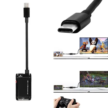USB-Typ C C Samec na HDMI kompatibilné Žena Adaptér USB 3.1 Converter, Kábel MHL Macbook Telefón Android Xiao PC Tablet