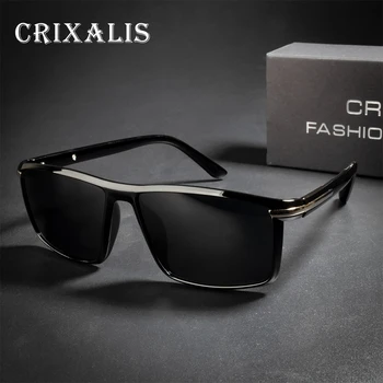 CRIXALIS Značky, Dizajn, Móda Polarizované Slnečné okuliare Muž Námestie Zrkadlo Šošovky, slnečné Okuliare Pre Mužov, Ženy Odtiene UV400 Gafas De Sol