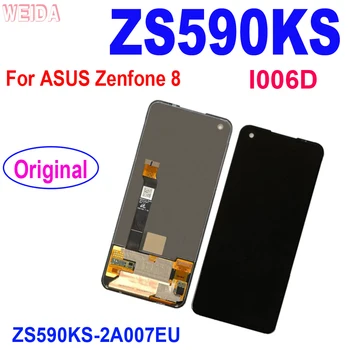 Pôvodný Pre ASUS Zenfone 8 LCD ZS590KS ZS590KS-2A007EU I006D LCD Displej Dotykový Displej Digitalizátorom. Montáž Pre ASUS LCD ZS590KS