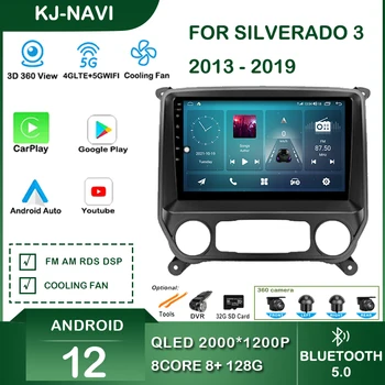Pre Chevrolet Silverado 3 GMTK2 2013 - 2019 autorádia Carplay Bluetooth Multimediálny Prehrávač Inteligentný Systém Android Navigačný